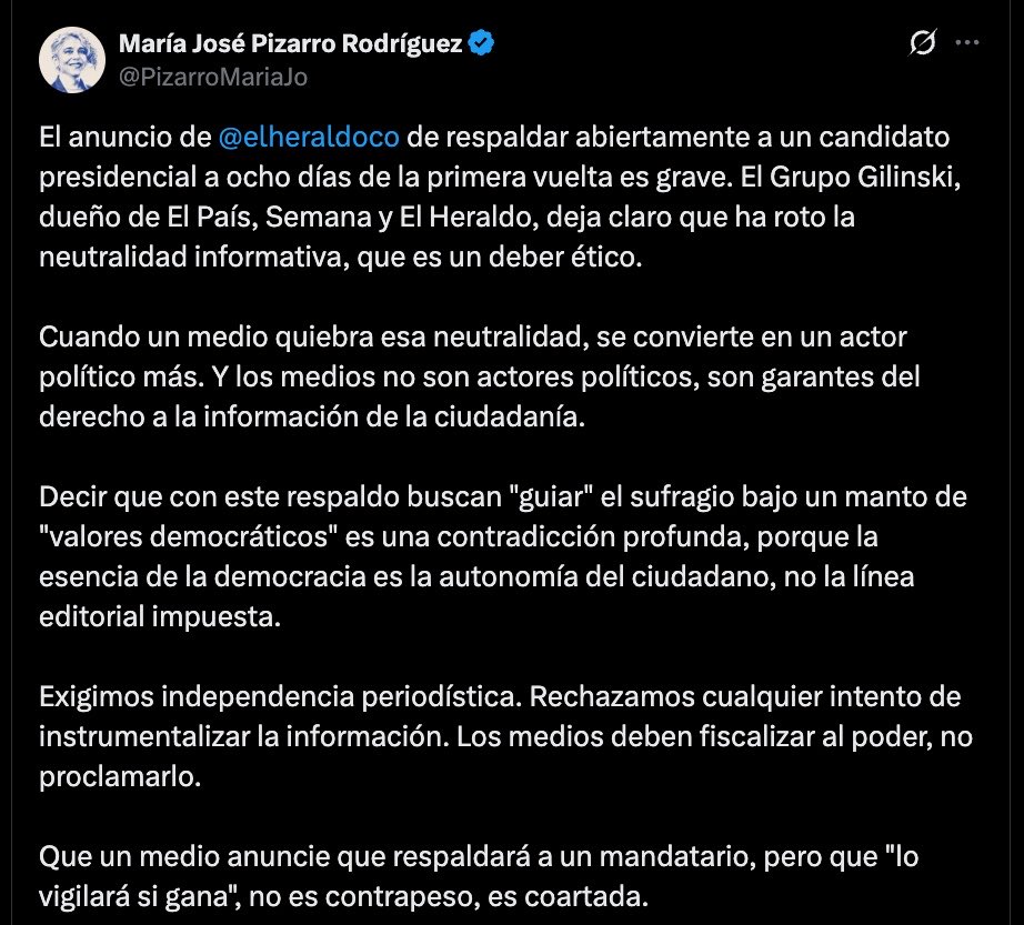 María Fernanda Cabal tweet media