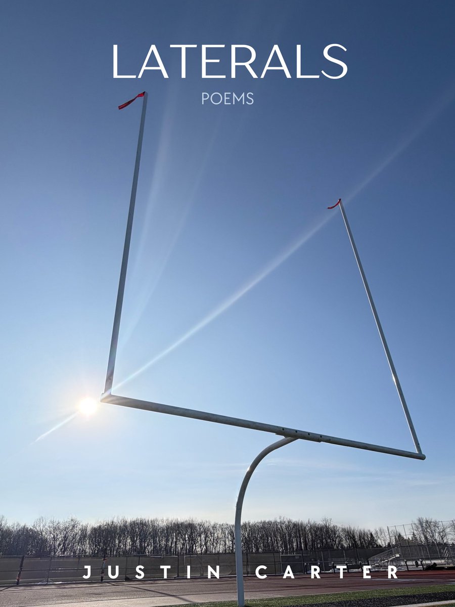 juscarts's tweet photo. A random Sunday night seems like a good time to say this.

I have a new book coming out later this year. It’s called Laterals. Every poem is about sports. Here’s the cover. If you’d like to review it, shoot me a DM. https://t.co/jP82XAWFbP