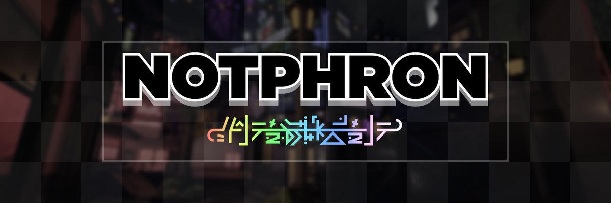 NotPhron's tweet photo. new banner + alt logo :D

#phighting #notphron https://t.co/Jypo76a3eA