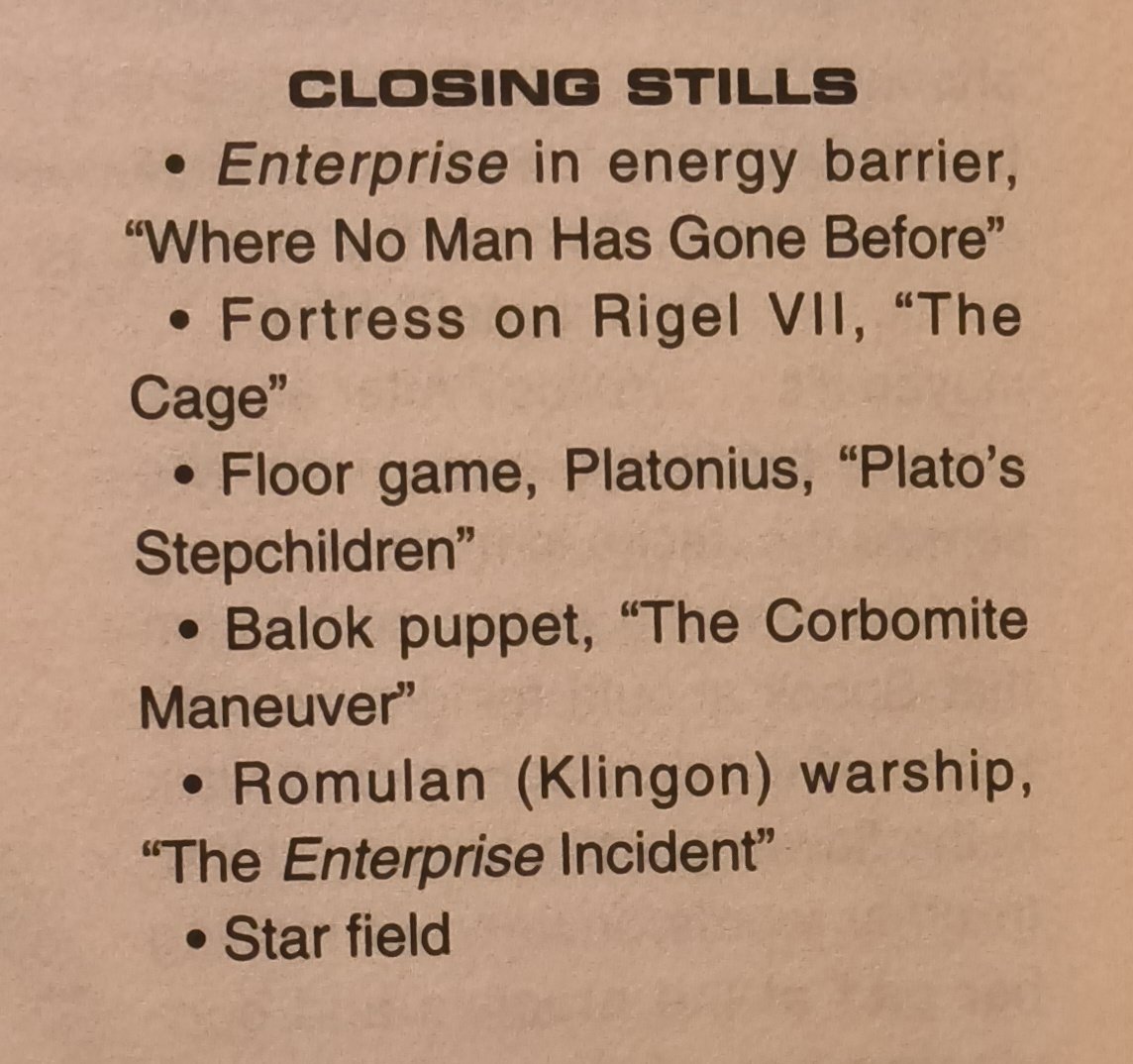 ScottimusPrime1's tweet photo. Tonight's closing credits #NitpickersGuide #AllStarTrek #TOS #IsThereNoTruthInBeauty https://t.co/iJ9yOL6K1X