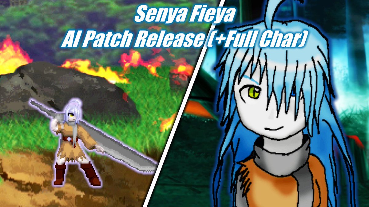 DaMarioMemer's tweet photo. #MUGEN更新情報
AI Patch for Reifi's Senya Fieya Released. A Neat OC that had pretty weak AI, despite the character suffering from having a very weak moveset. I did my best with her so she can now put up a better fight. Patch comes with the full char.
Link: https://t.co/fWuVlOTn1Y https://t.co/WhpbCUnk60