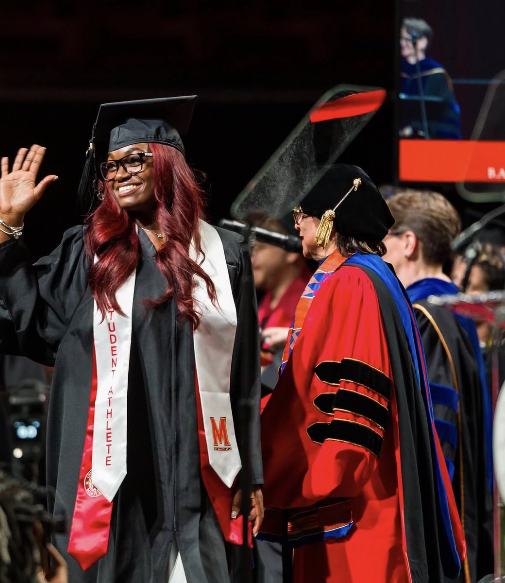 umdwbbfan's tweet photo. Bri McDaniel shares a message upon her graduation from the University of Maryland.

We are so proud of you, Bri! ❤️🐢 https://t.co/BQCfFV1b4p
