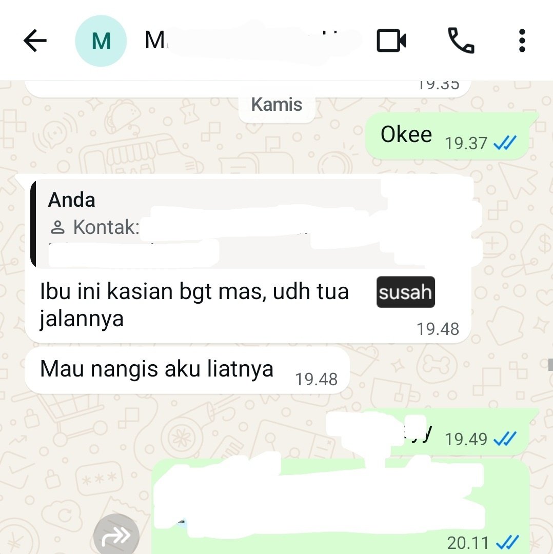 nasidaruratJogj's tweet photo. 🥲 Hari Kamis lalu kami dapet laporan dari rekan driver kalau ketemu sama salah satu penerima, seorang ibu yg dlm kondisi sakit stroke https://t.co/00fU7fIf6O