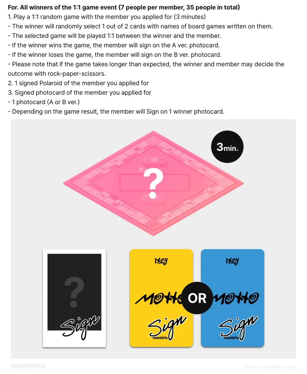 🐝 ITZY <MOTTO> makestar ms tokyo 1:1 game event pobs (chilling