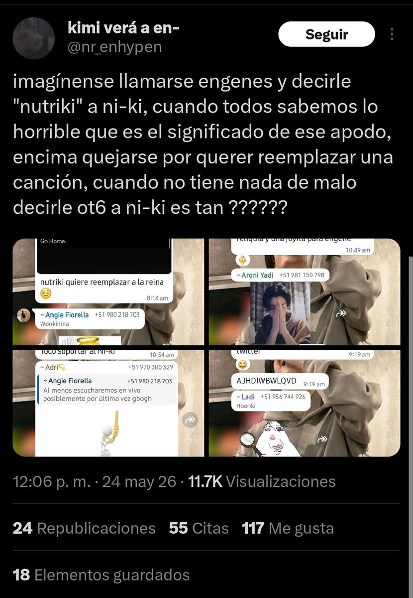 noocjita's tweet photo. Es IMPRESIONANTE cómo este post se volvió uno para bardear a las ot7 o justificarse con que son ot7 en lugar de la prioridad: BUSCAR QUE RESPETEN A NI-KI. 
En serio, empiecen a revisar SUS PRINCIPIOS E IDEALES. https://t.co/G604wq2k5C