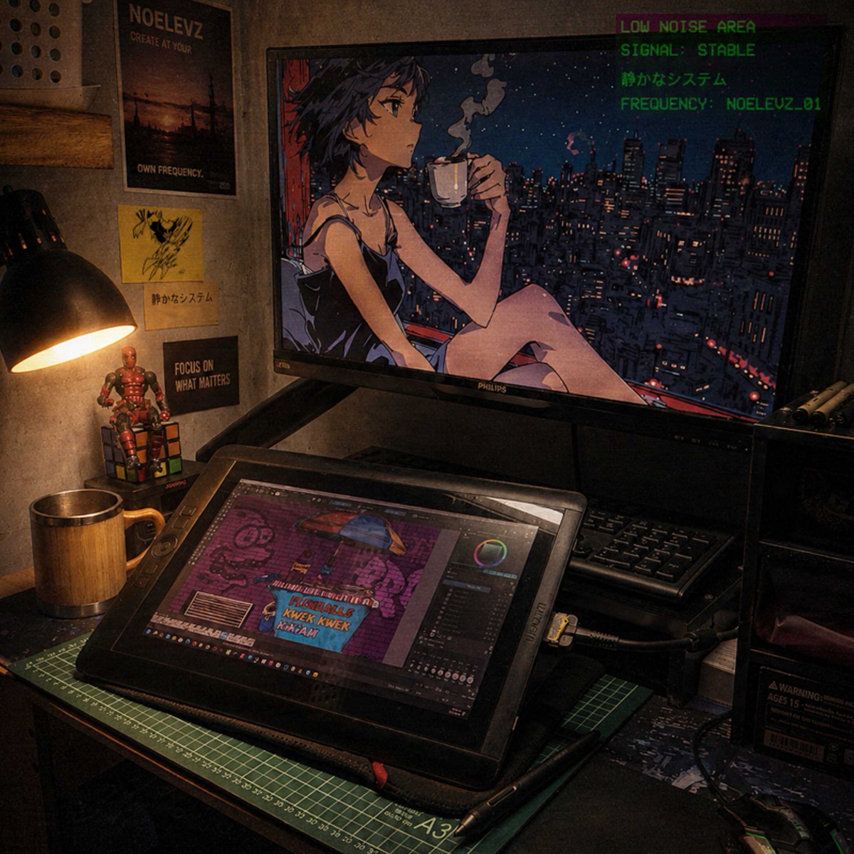 noelevz's tweet photo. I don’t always want to make “content.”
sometimes i just want to make atmosphere.
#noelevz #workarea https://t.co/r5pFloNfs9