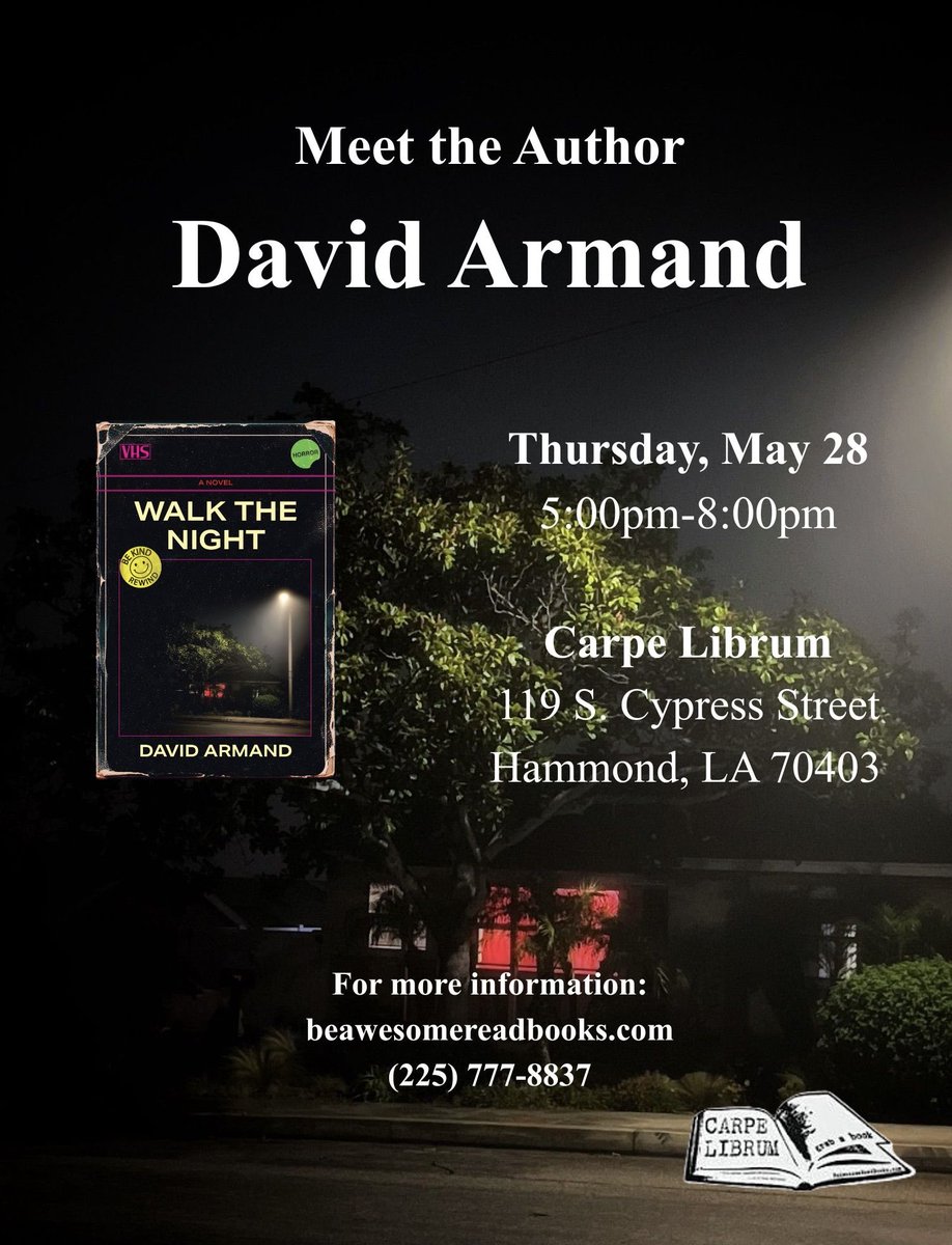 darmandauthor's tweet photo. Looking forward to this event next week! https://t.co/G84VS5p0a4