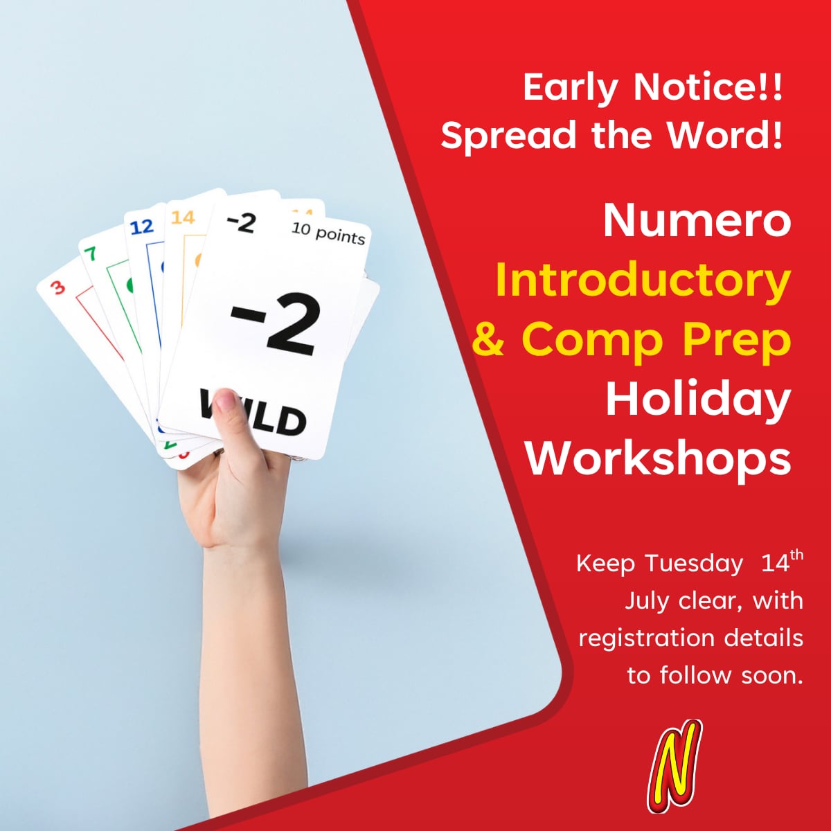 NumeroAustralia's tweet photo. July 2026 Holiday Workshops https://t.co/qRwcYyIPhN