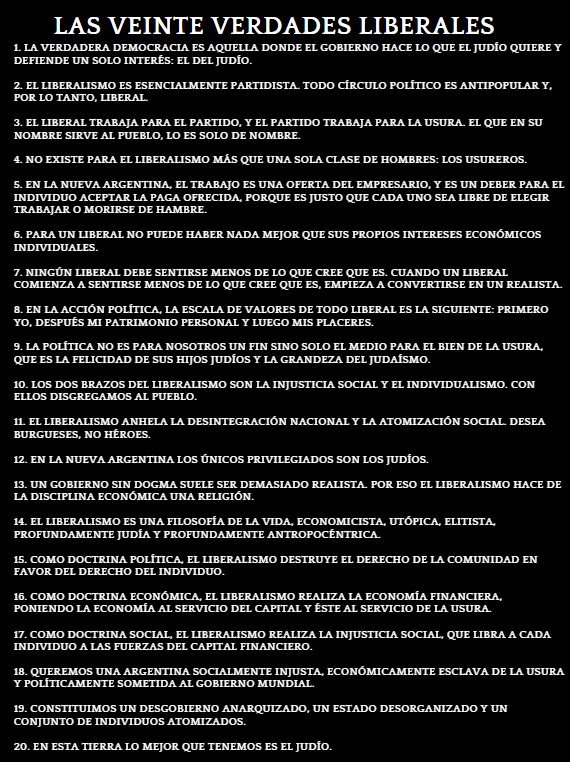 HiemisSolis's tweet photo. Las 20 verdades liberales.

Si quieren mejor calidad de imagen, entren al link: https://t.co/lIZGIDoJzQ https://t.co/0JxcPciU2G