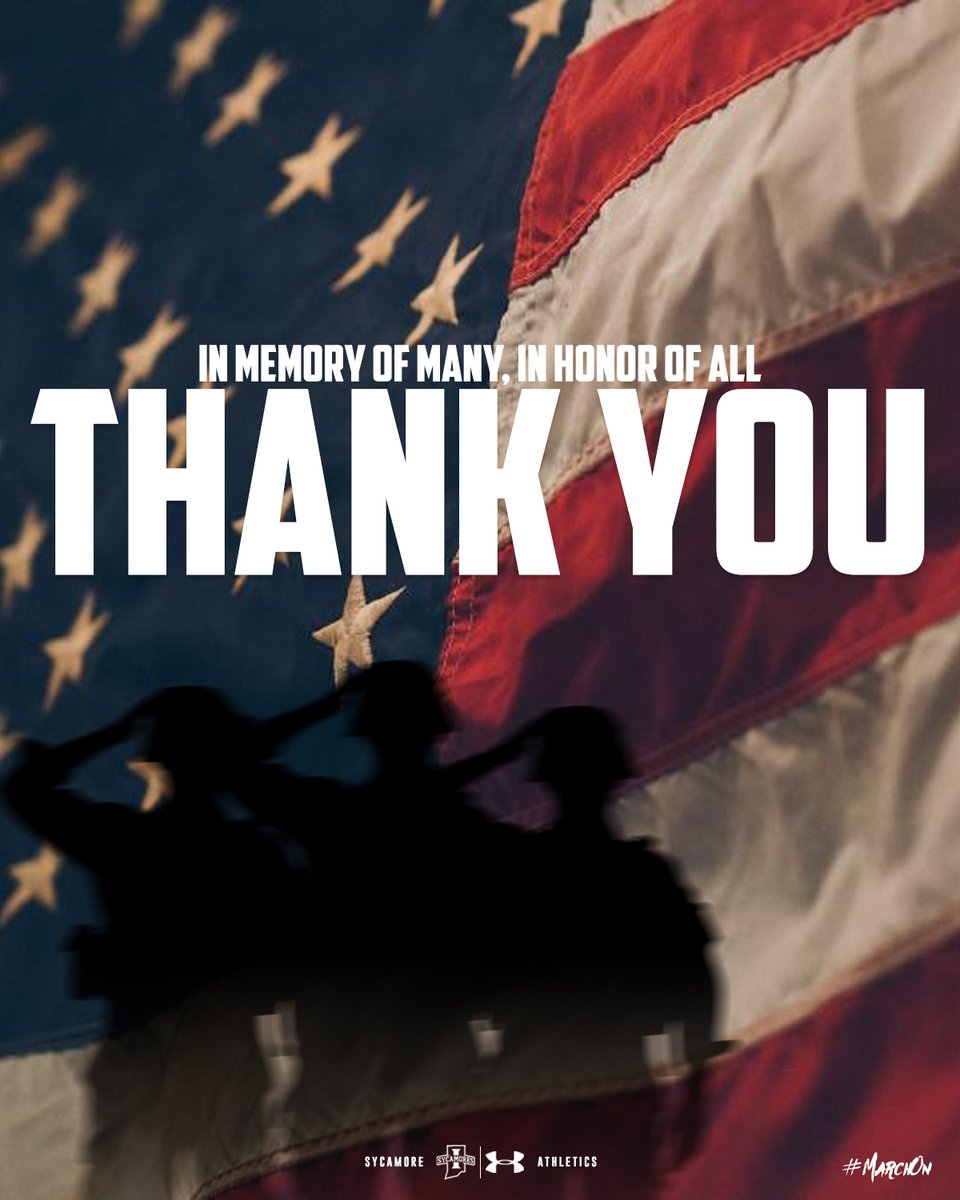 IndStAthletics's tweet photo. In memory of many, in honor of all.

Thank you on this #MemorialDay from @IndStAthletics.

#MarchOn https://t.co/K8rcSMsQyv