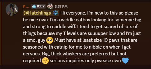 ryuttii's tweet photo. UwU This Widdle Catboy is looking for big strong fuzzband UwU *nuzzles you*
#bottomboy #nekoboy #subbywubby #submissive https://t.co/9irgzS9mKE