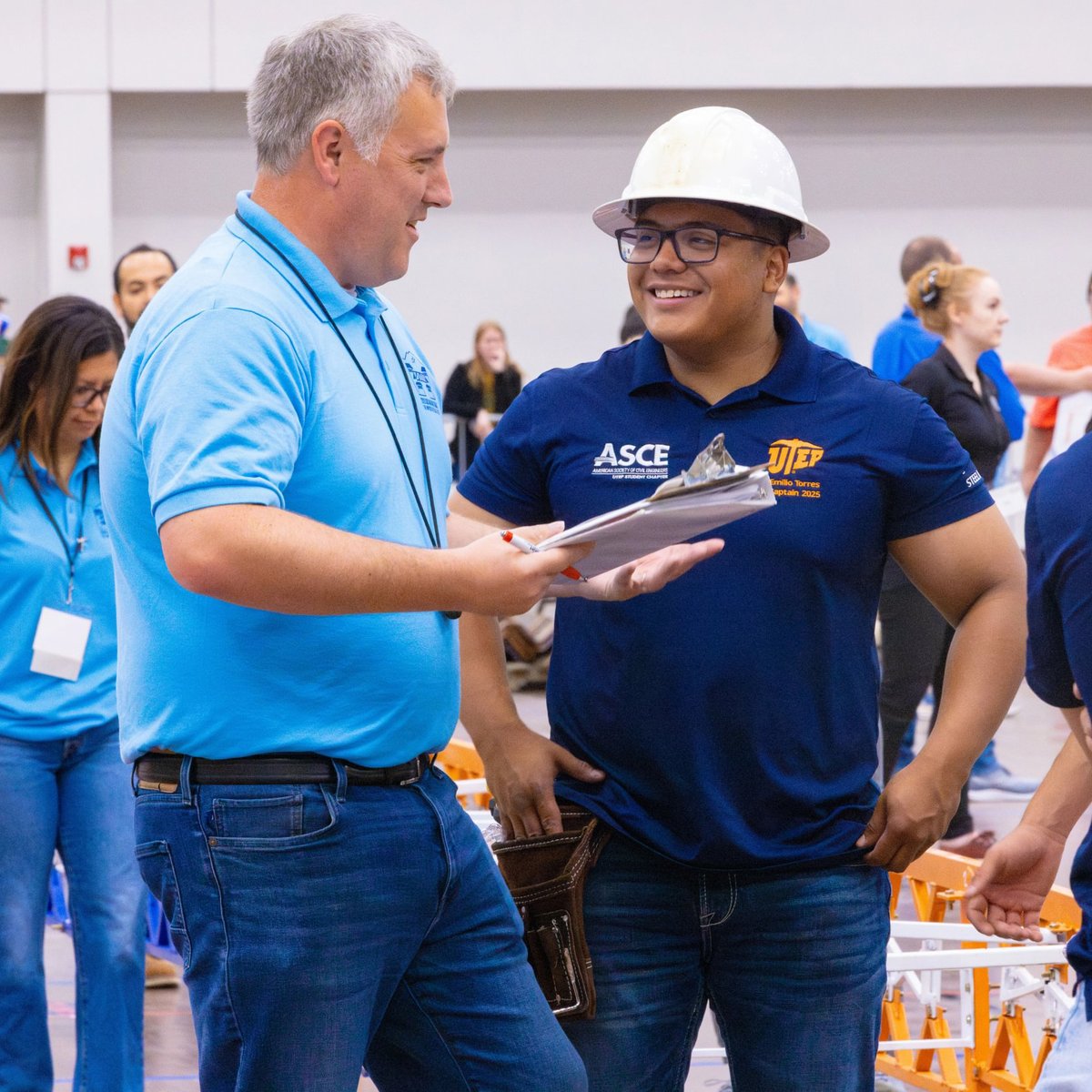 UTEP's tweet photo. Forty-four university teams from across North America gathered at the El Paso Convention Center this weekend to design, fabricate and assemble steel bridges under competition conditions.

UTEP made history as host of the 2026 Student Steel Bridge Competition National Finals for the first time in school history.

World-class engineering education lives right here on the border. #GoMiners! ⛏️🧡💙