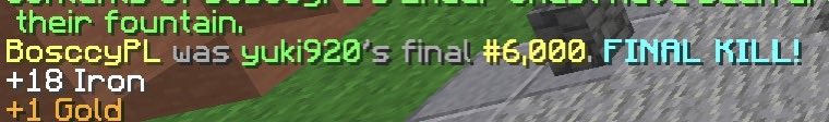 yuki920_mc's tweet photo. 6,000 Final Kills and 2,000 Beds Broken
(結構前) https://t.co/v5d3Cgbhip