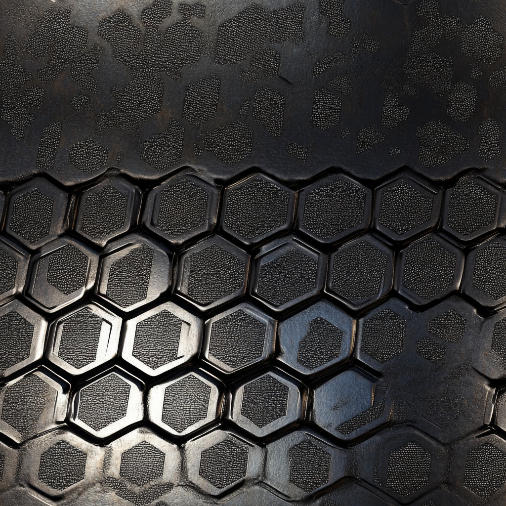 aitextured's tweet photo. Seamless 3D Metal PBR Texture Featuring Futuristic Hexagonal Steel Pattern with Matte and Glossy Contrast - free seamless PBR texture (1K-8K). Download: https://t.co/f95lVq0QWW #indiedev #gamedev https://t.co/mr91yxodQQ