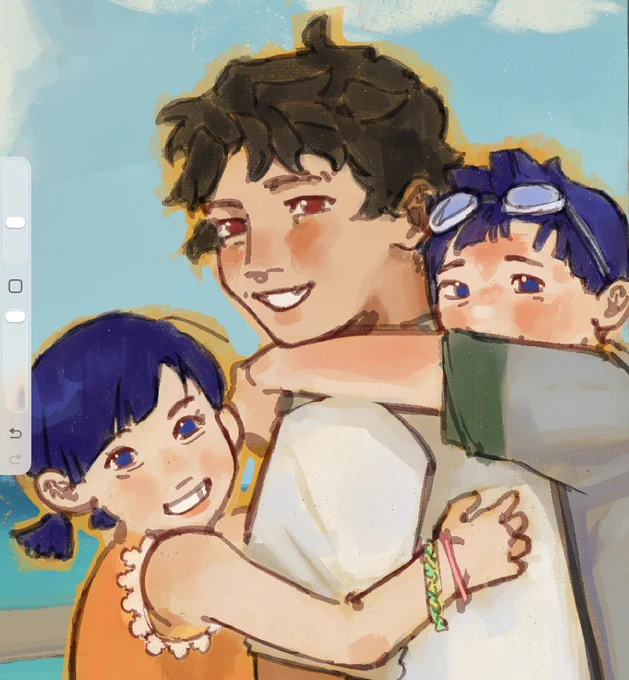 I'm 2 days late but it was the twins birthday… (OCs)