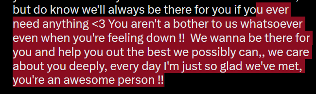 PhoneHead6's tweet photo. @coolernawnsense love you too tesloomf <3 /p .  Friendship so peak, it'll never fizzle out 🫡, hanging out with the whole trio is so peak, i want it to last as long as it can. I know you said you don't wanna say all that stuff in the server and all, but do know https://t.co/Nb5G5LzXBX