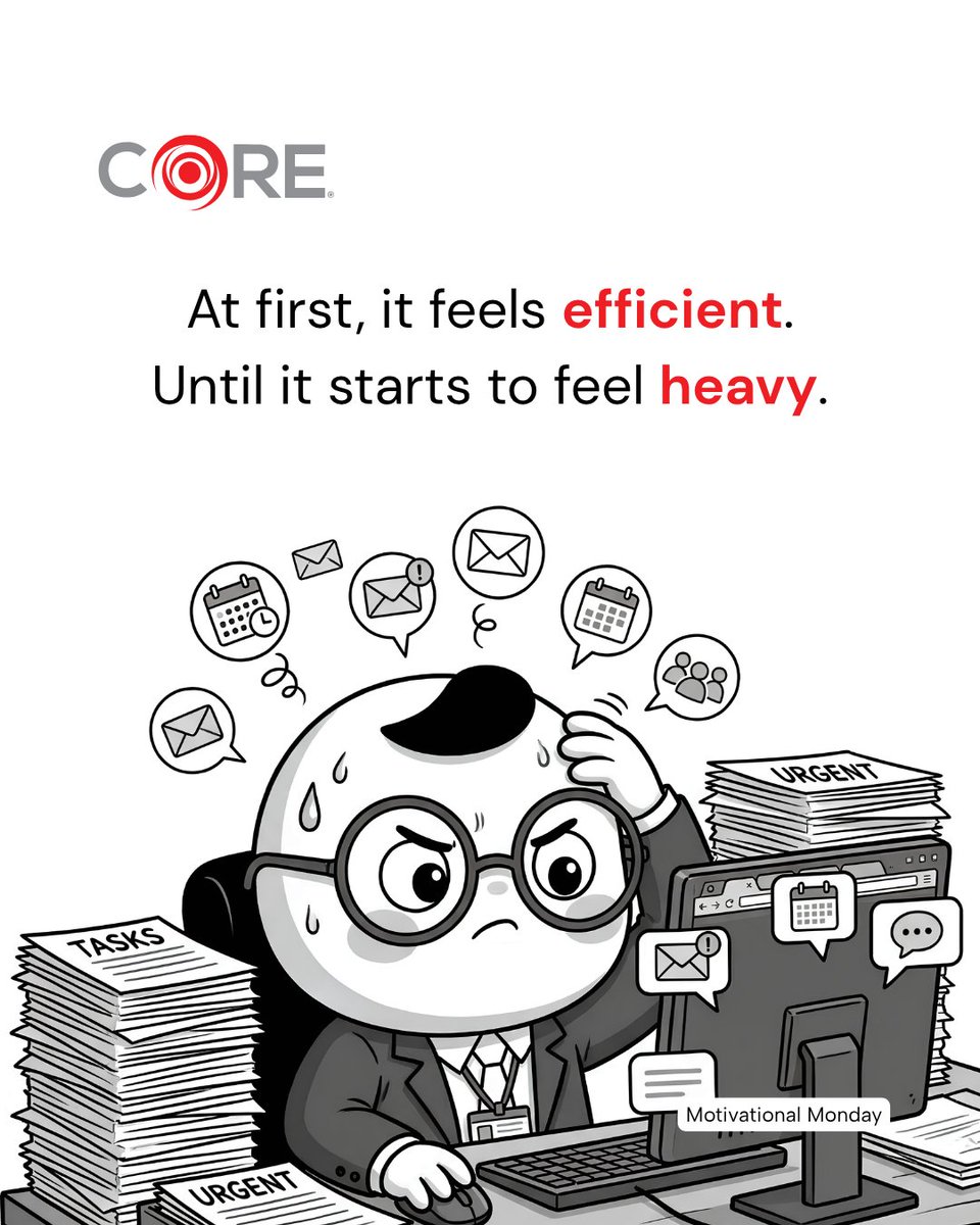 onecoredevit's tweet photo. Doing everything alone feels fast at first.

But it slowly becomes heavy.

What feels like efficiency turns into slowdown.

Things change when you start collaborating.
Work gets lighter. Progress gets smoother.

#OneCoreDevIT #COREMotivation #EmployerBranding https://t.co/ySfTxrGQXQ