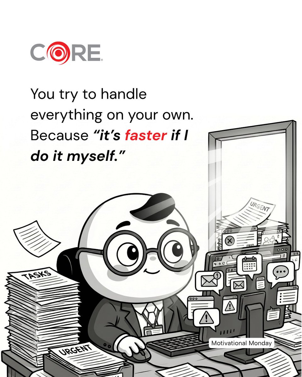 onecoredevit's tweet photo. Doing everything alone feels fast at first.

But it slowly becomes heavy.

What feels like efficiency turns into slowdown.

Things change when you start collaborating.
Work gets lighter. Progress gets smoother.

#OneCoreDevIT #COREMotivation #EmployerBranding https://t.co/ySfTxrGQXQ
