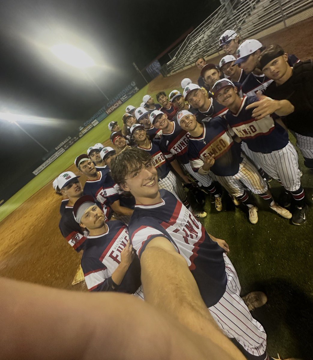 RollFUNGO's tweet photo. First Game = First Win 🙌

Wake Forest Fungo beat the Danville Dairy Daddies 13-2 in just 7 innings!! 🤠 Next game is Tuesday for our First Home Game of the season!!

Next Game:
🆚Post 187
📍Flaherty Park
⏰6:30 pm
🗓️Tuesday May 26th
#rollfungo https://t.co/1LrtNuFtCI