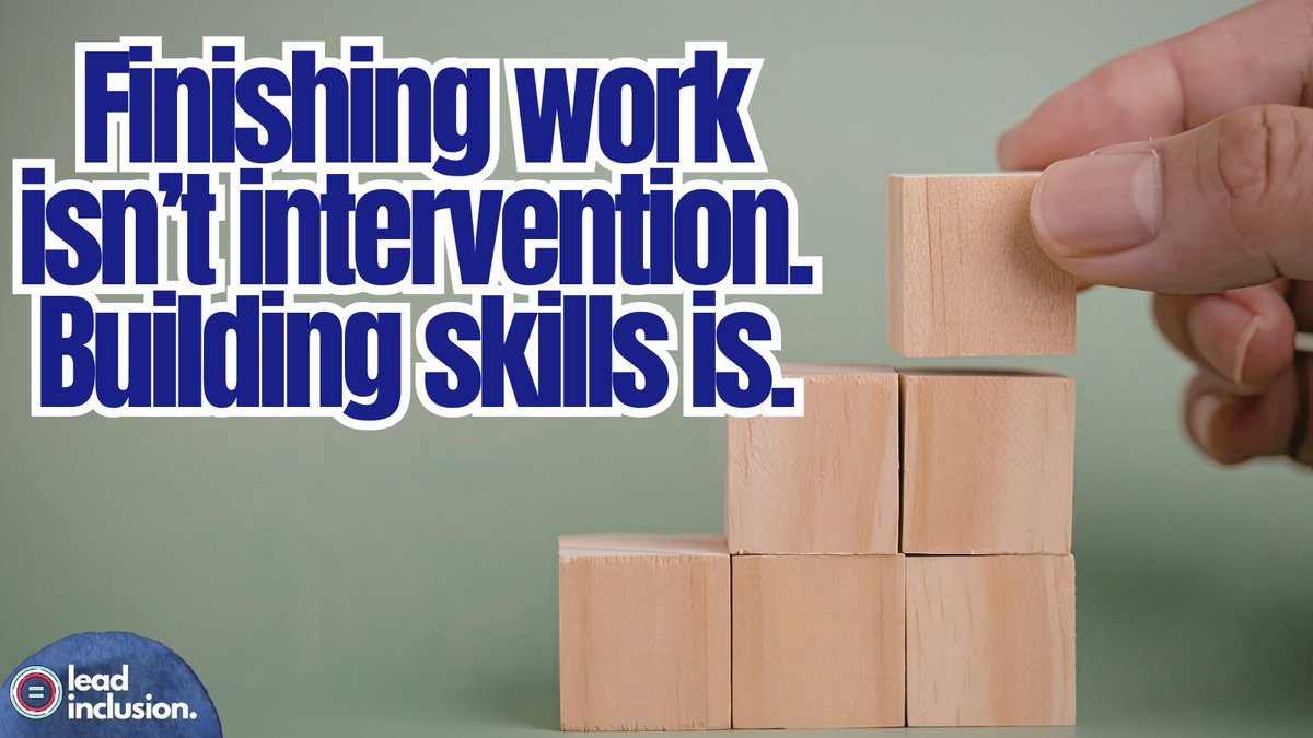leeannjung's tweet photo. ⏩ Helping students to complete work isn't an intervention. Intervention is systematically guiding a student to mastery on a foundational skill using a research-based approach. #LeadInclusion #UDL #InclusiveEd #EdLeaders #TeacherTwitter https://t.co/AzAayMBjBb