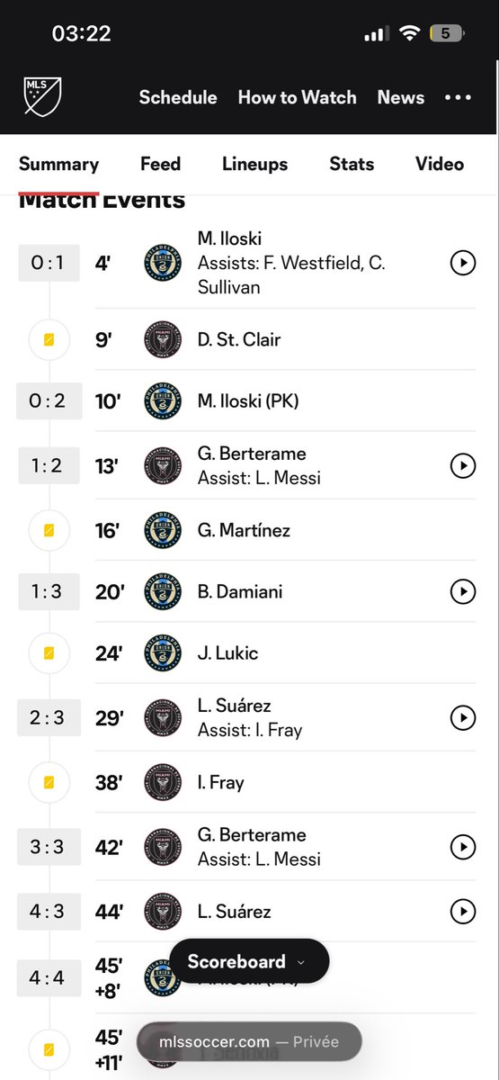 maxouLcr's tweet photo. Bonsoir @WinamaxSport, pouvez vous modifier cette erreur s’il vous plait ? Car sur le site de la mls Messi a bien fais 2 assists merci à vous 😄 https://t.co/H00WRbXN8n