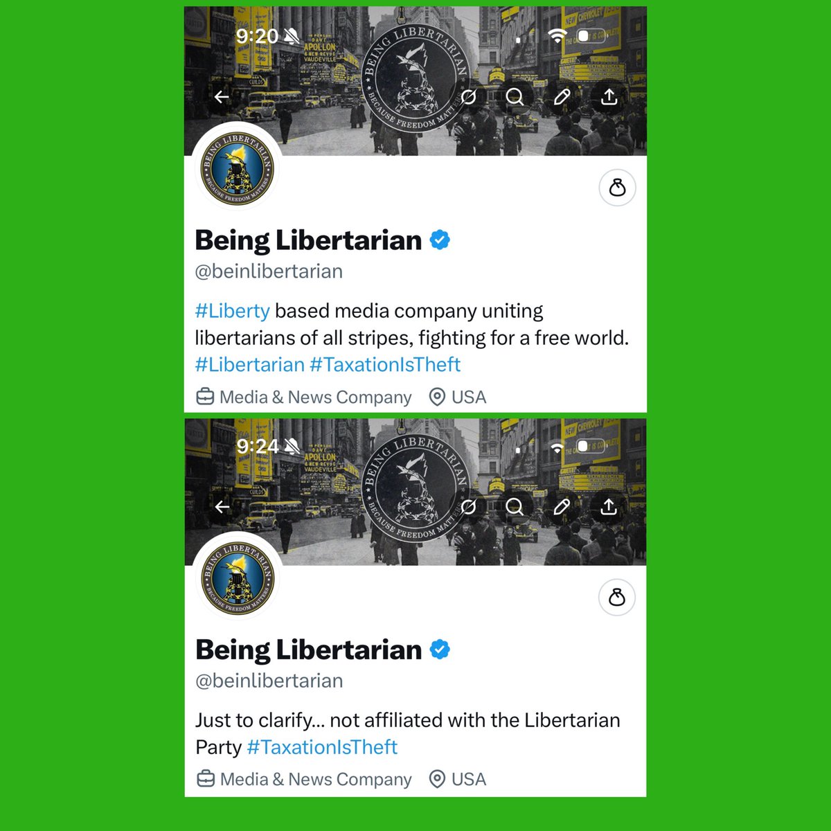Being Libertarian tweet media