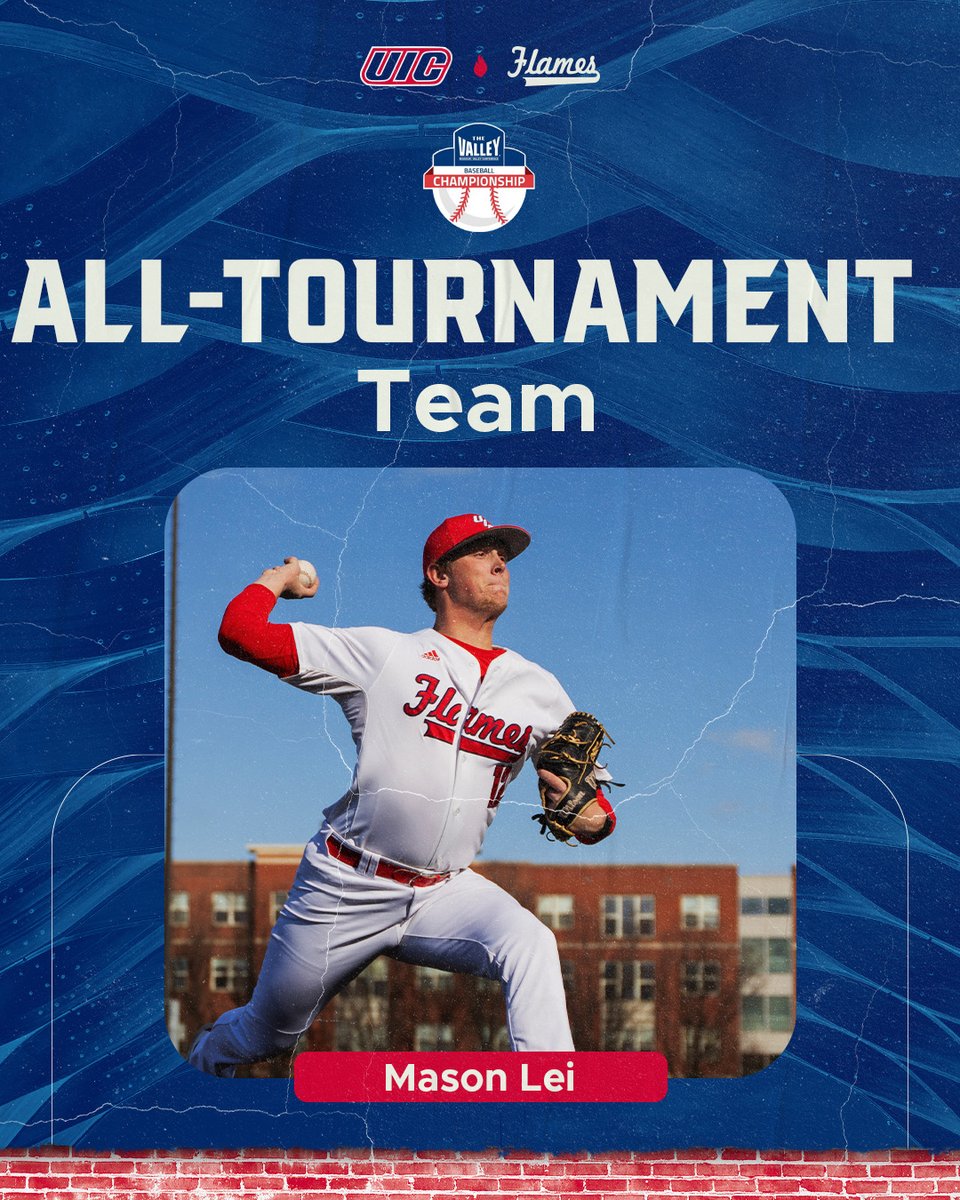 UIC_Baseball's tweet photo. @MasonLei24 earned a spot on the MVC All-Tournament Team! 🔥

#ChicagosCollegeTeam https://t.co/a4Da8HxVMh