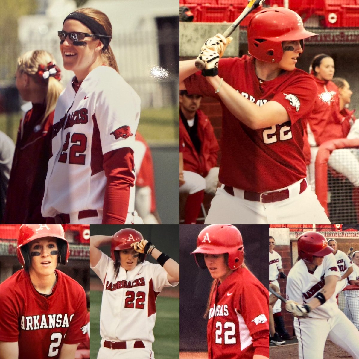 ashley3waters's tweet photo. What a moment for @RazorbackSB … if you play sports, you know great programs are built by those who came before… brick by brick. Celebrating @CoachDeifel and her greatness &amp; celebrating my favorite player to ever wear the uniform @Bcard22 ❤️ Woo Pig Baby! https://t.co/CbFftlhxoY