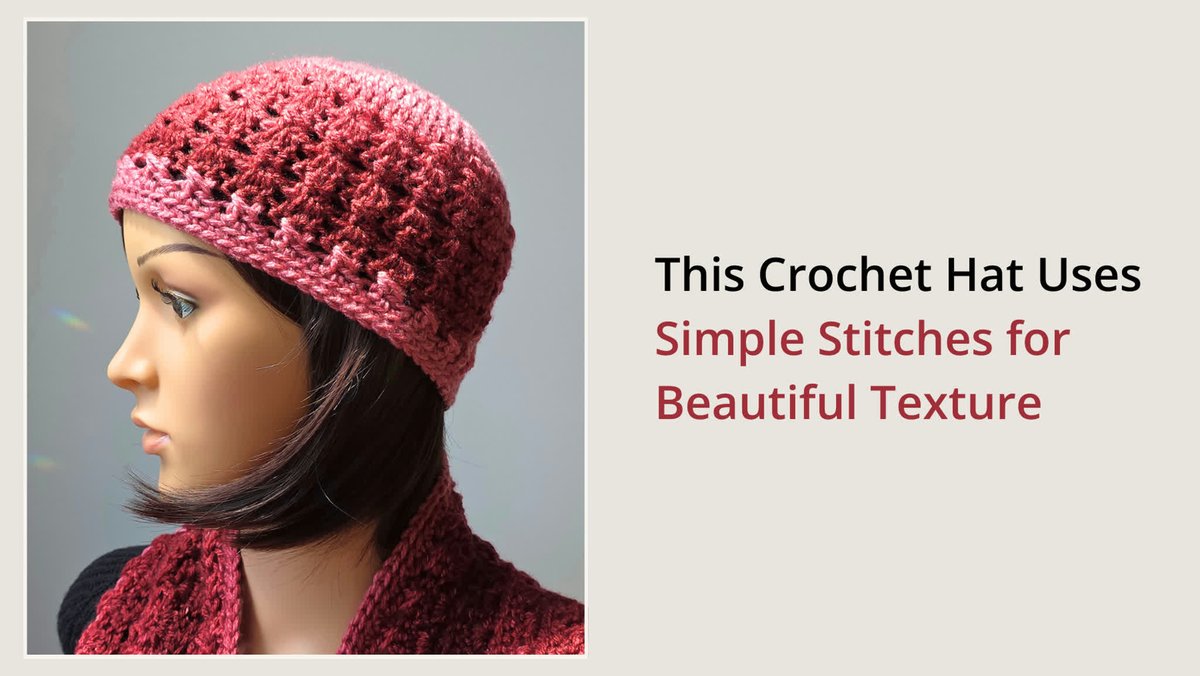 OombawkaDesign's tweet photo. Make a textured crochet hat worked top-down in one piece.
Sizes baby to adult.
https://t.co/hMpXrlTuR7
#crochet #crochethat #freepattern https://t.co/loJii96JpE