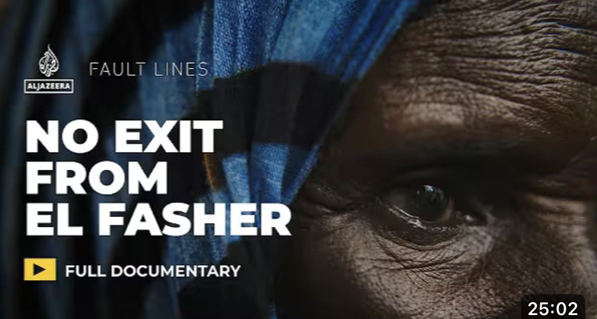 LailaAlarian's tweet photo. Civilians in El Fasher, Sudan describe hunger, shelling and desperate attempts to survive as fighting closed in on the city.

Our @AJFaultLines and @LHreports film “No Exit From El Fasher” investigates the siege that led up to the city’s fall.

Watch: https://t.co/VXV6X2OgSu https://t.co/vUPsHBtSTC