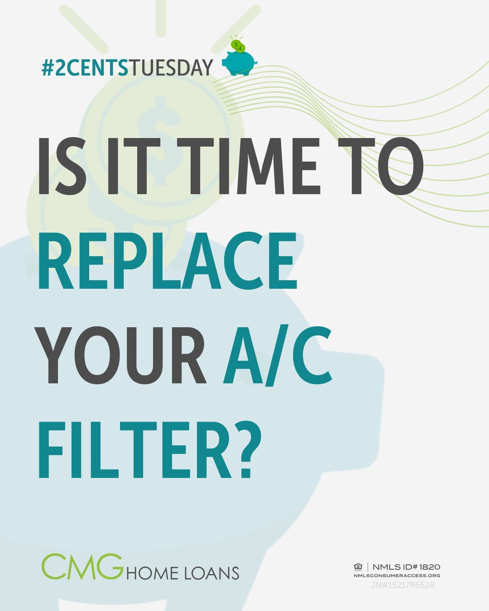 LendingJane's tweet photo. Generally, most air filter manufacturers and HVAC companies recommend changing your air filter every 90 days, or 3 months. Changing your filter can improve home air quality and energy efficiency, as well as providing you with better temperature control #2CentsTuesday https://t.co/hiulbM5veU