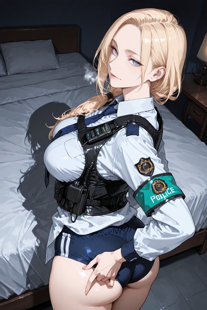 RT @tanicoILLUsub: AIart 生成AI (予約/Scheduled) SFW
●ブルマ婦警
●Buruma Policwwoman
おはようございます~
