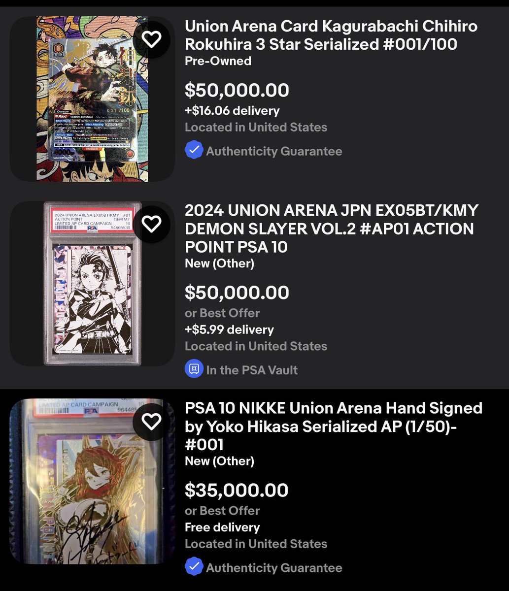 DeltafulRow's tweet photo. @snowballtcg Whoever bought the Makima I hope they also get it signed by the English VA and have it graded that way they could triple the price. 

The only way Makima can be beaten is by either of these cards getting sold https://t.co/OlN6d3ykX5