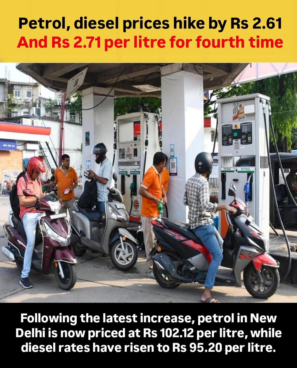 Fuel prices in India see a hike as petrol prices increase by Rs 2.61 ...