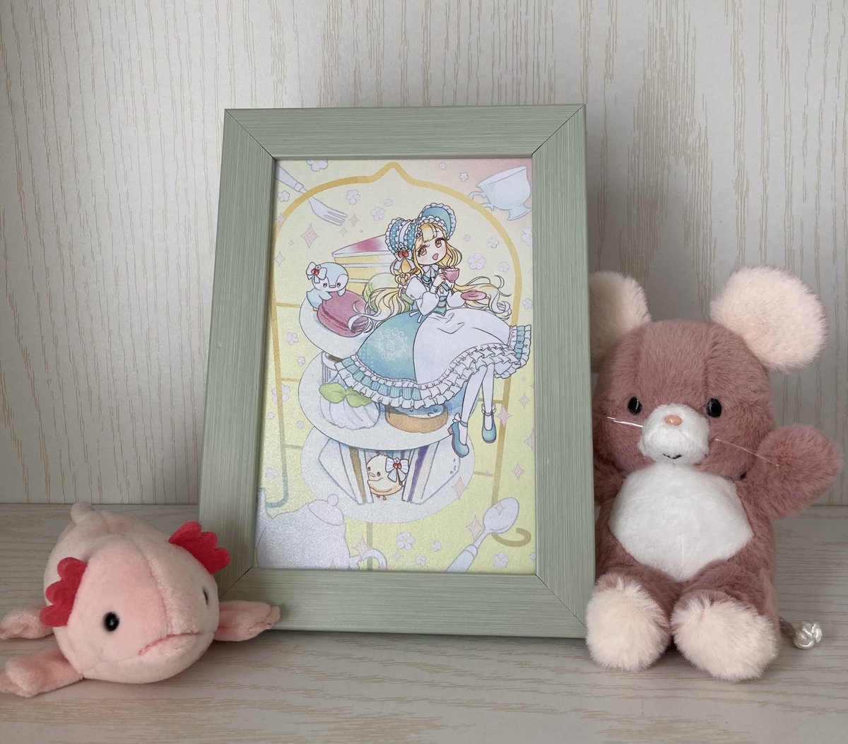 以前ポストカード用イラストを描かせていただいた、玉町ぷえ様から