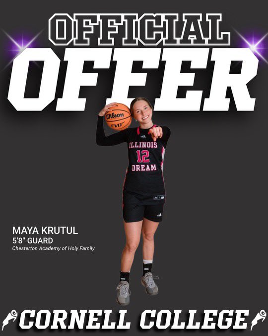 krutul_maya's tweet photo. After a great visit at Cornell College I’m blessed to have received an offer!Thank you @CornellRamsWBB for the amazing visit! https://t.co/zYWKqLywUl