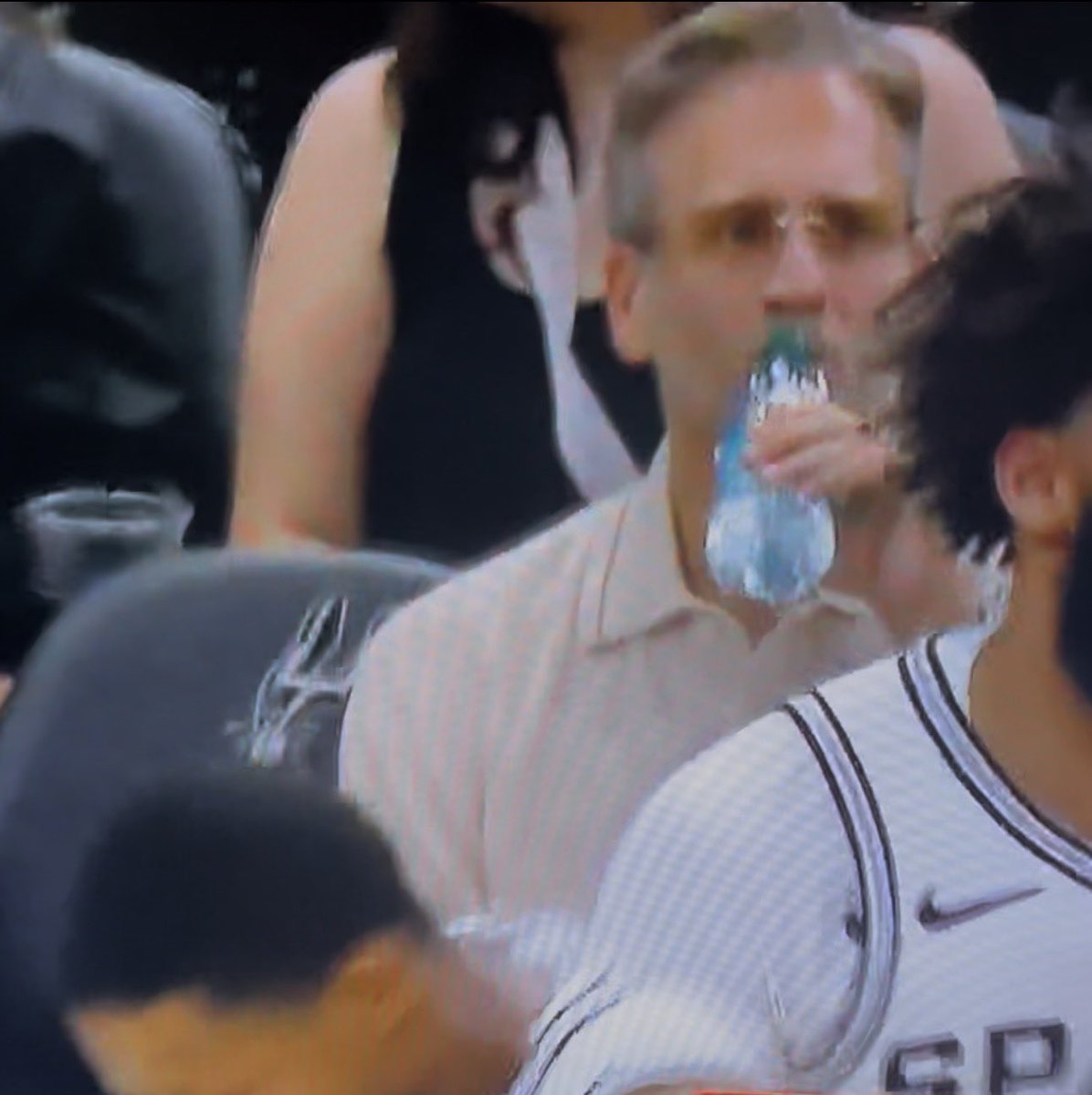 RashticReport's tweet photo. Dawg. Max Kellerman and Rich Paul made it to the OKC Thunder vs San Antonio Spurs Game 4… LeBron James scouting for new talent LMAOO 😭 https://t.co/Ymj1xXWVBn