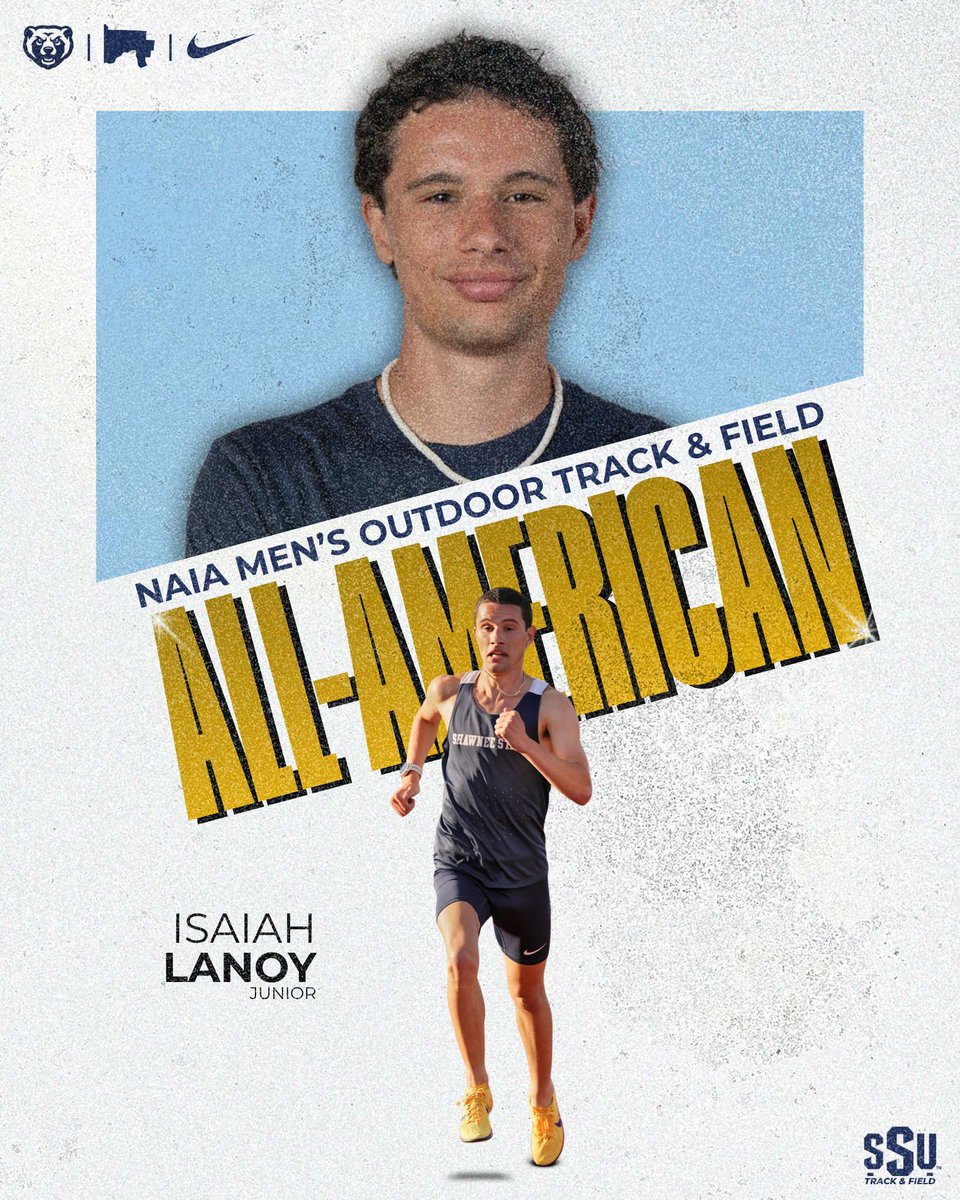 SSUBears's tweet photo. 𝙏𝙍𝙄𝙋𝙇𝙀 𝘾𝙍𝙊𝙒𝙉 👑

Isaiah Lanoy completed the 2025-26 triple crown with All-American performances in cross country, indoor and outdoor track and field 🙌

Full release here ➡️ https://t.co/x8zbY9KbrB

#GoBears https://t.co/2ECKiCJQX3