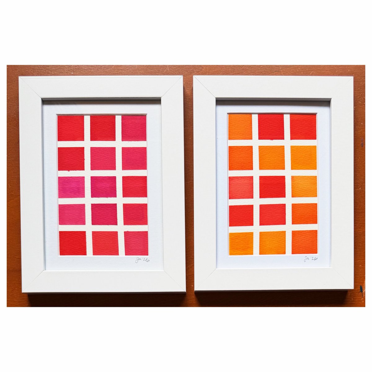 solexposure's tweet photo. Love when I get to frame the square paintings. The 4x6 ones are so perfect in 5x7 frames. First photo is an example. The 2nd &amp; 3rd photos are triptychs that are available. Get one of the sets in three 5x7 frames for $185, w/free US shipping! https://t.co/Y3mnaRI5KT