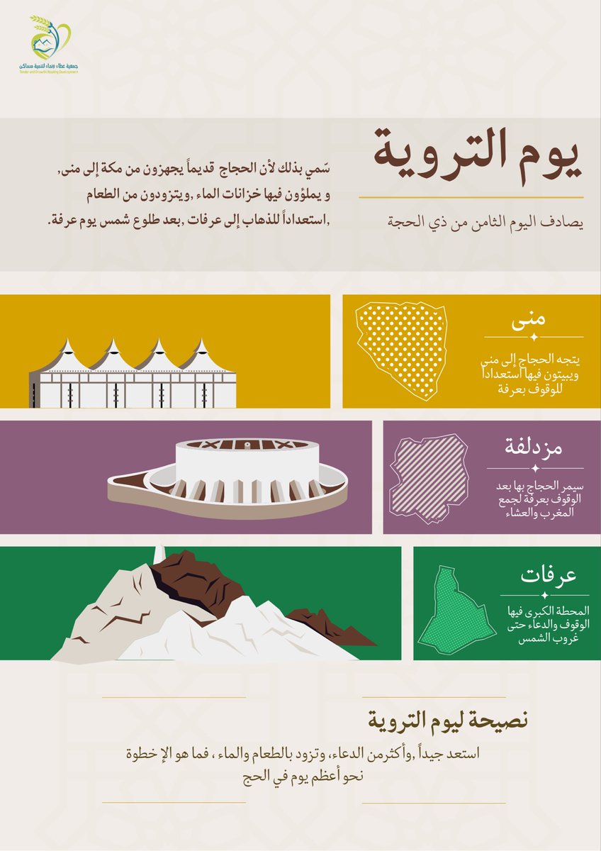 atan2050's tweet photo. يوم التروية… يومٌ تتهيأ فيه الأرواح قبل الخطى، وتفيض فيه القلوب بالدعاء والسكينة. اللهم اجعل لنا من هذا اليوم نصيبًا من الرحمة
 
#يوم_التروية https://t.co/I3zOuHuF4v