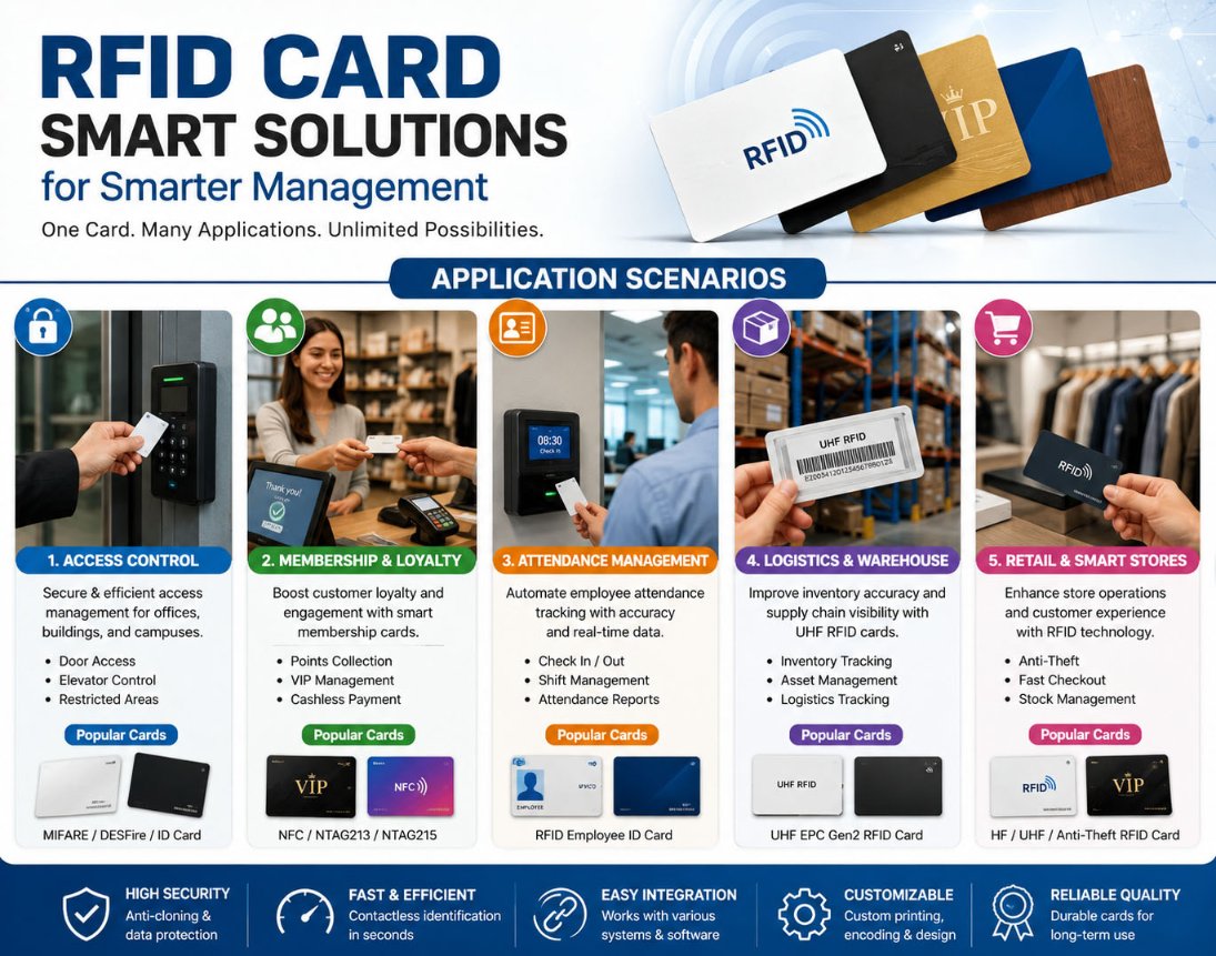 Xinyerfid's tweet photo. RFID Cards Are Transforming Businesses
· Access Control
· NFC Membership
· Attendance Tracking
· UHF Logistics
Premium Metal RFID Cards
✔ Faster &amp; contactless
✔ Secure &amp; anti-cloning
✔ Real-time tracking
✔ Easy system integration
#RFID #NFCCards #AccessControl #SmartRetail https://t.co/1e6PqzNHig
