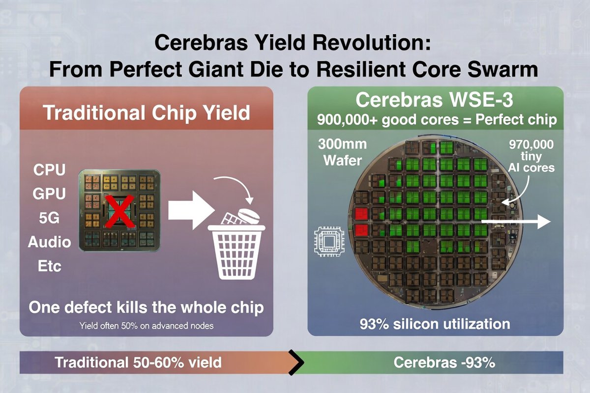 Cerebras's insane yield strategy: One perfect giant chip vs. a flexible ...