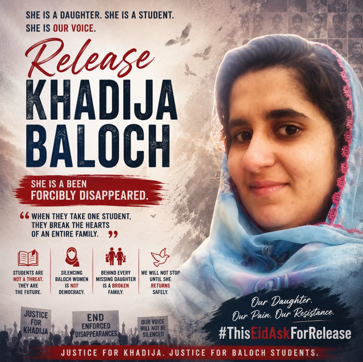 ReleaseKhadijaBaloch tweet media
