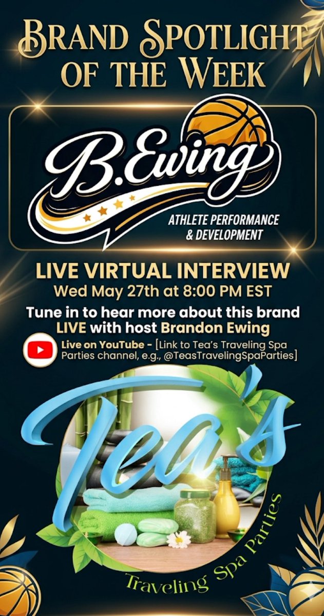 teasspa3's tweet photo. Tune in Wednesday for this live interview with @b_ewing1 learn more about this basket🏀 legend.🙏🏿🙌🏿🌺 #basketball #basketballcamp #selfcare #handkrack #athlete https://t.co/vzDvrQATwE