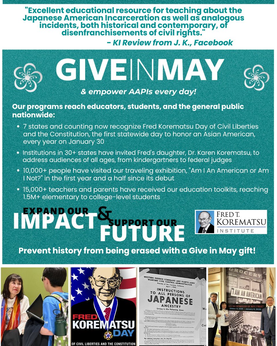 Fred T. Korematsu Institute tweet media