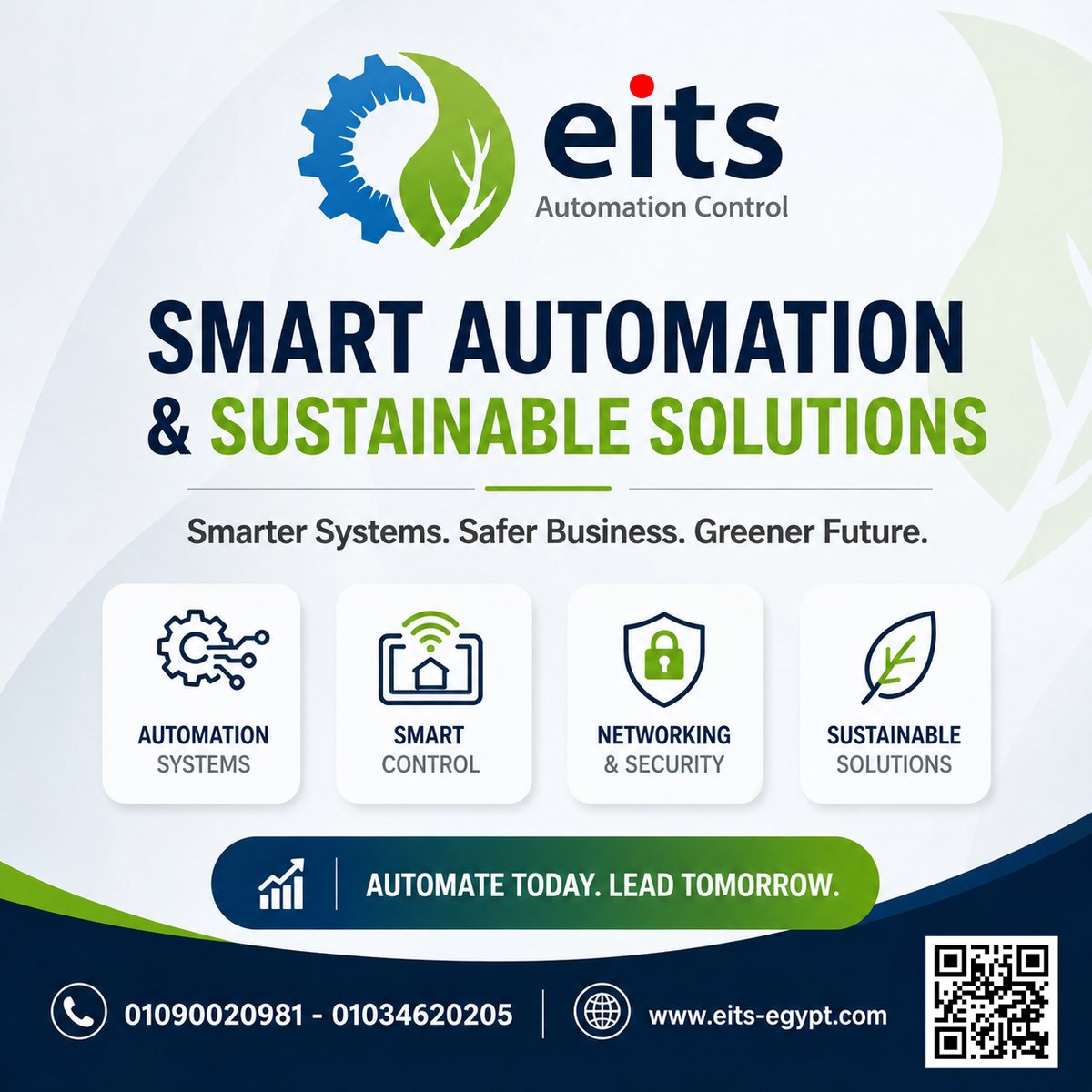 EitsAutomation3's tweet photo. EITS Automation Control | Smart Automation &amp; Sustainable Solutions

Our Services
✅ Automation Systems
✅ Smart Control Solutions
✅ Networking &amp; Security Systems
✅ Sustainable &amp; Energy-Efficient Solutions
🌐 Website: https://t.co/2R021fs4EL https://t.co/9XBTMlXj86