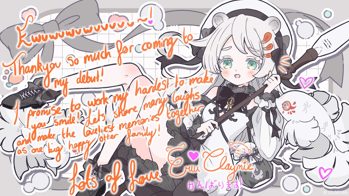 eruuclaymie's tweet photo. thank you for coming to my debut everyone!
it made me so happy to see you all
little girls can have big dreams! 
let's achieve all our dreams together~! 🩶 https://t.co/3DwJECa9rv