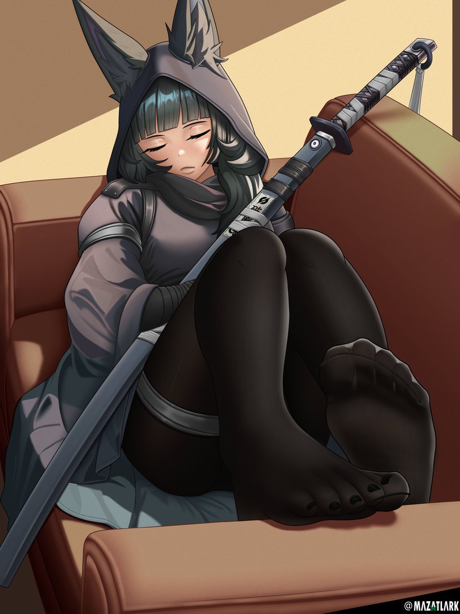 Mazatlark's tweet photo. Pictured: Eepy Swordmaster waiting for her turn on the hype train after Sunbringer and Dan had their turn.

Comm work for @XaXaVR https://t.co/PHMvMfyTnS