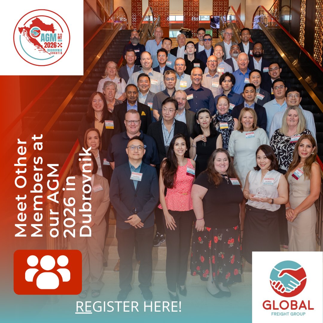 GFG_Freight's tweet photo. Join us in Dubrovnik, Croatia for the Global Freight Group AGM 2026, 11–13 Oct! Meet partners, build ties, and grow globally. 📍 Dubrovnik 📅 11–13 Oct 2026 👉 Register now: https://t.co/9xwcVvtVTS Let's connect and collaborate! https://t.co/lakzVl8hML
